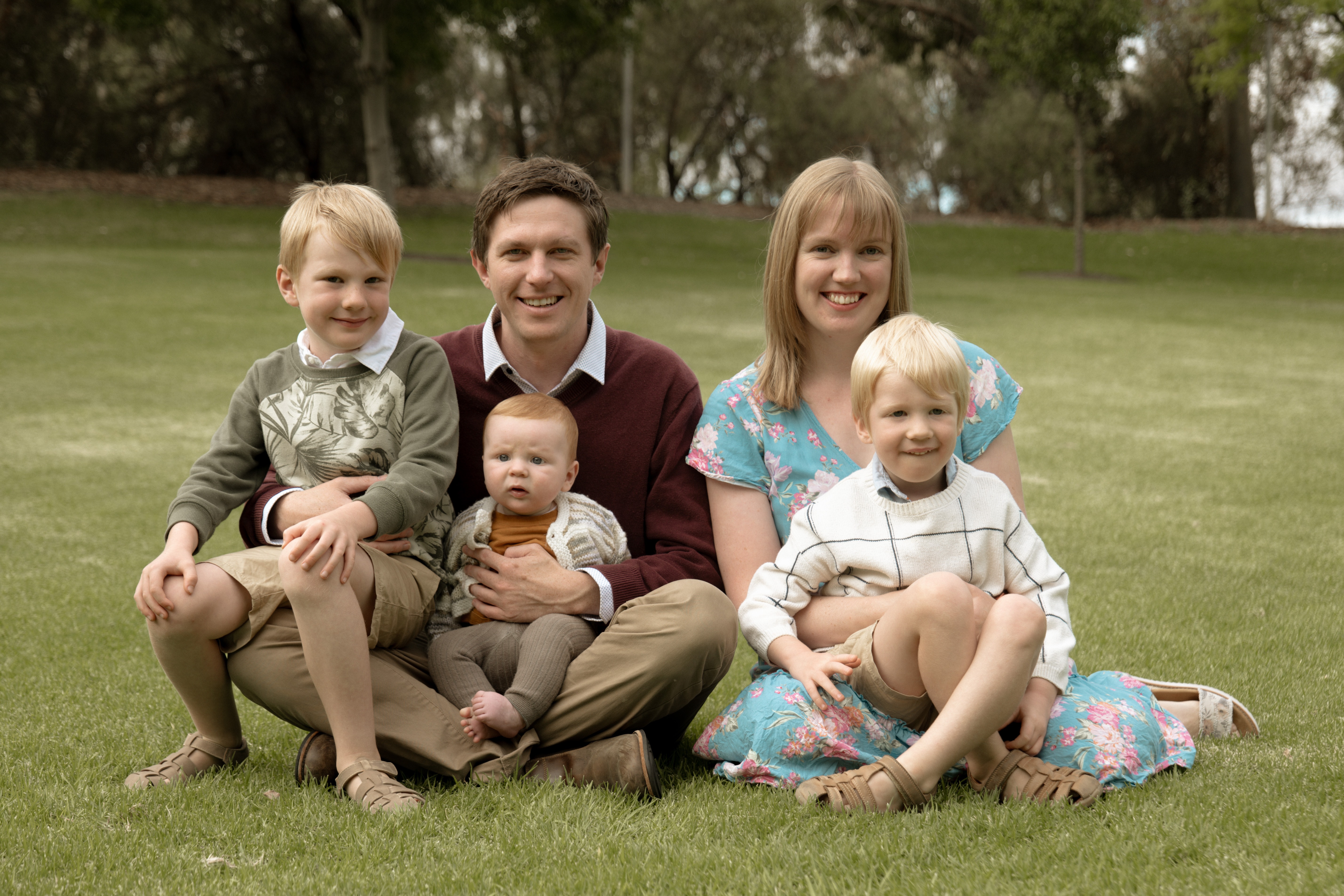 Cathryn, Josh and boys